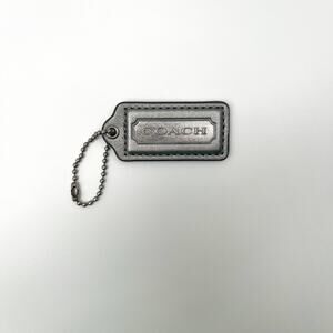 COACH Hangtag, Silver Gray Sheen